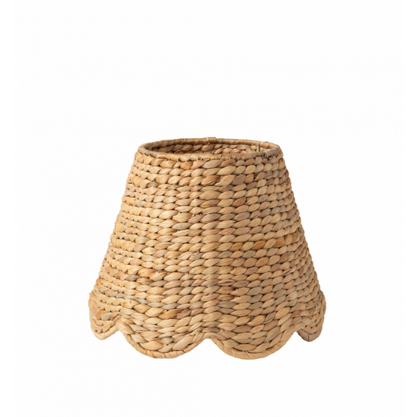 Water Hyacinth Lampshades (Scalloped in Natural)