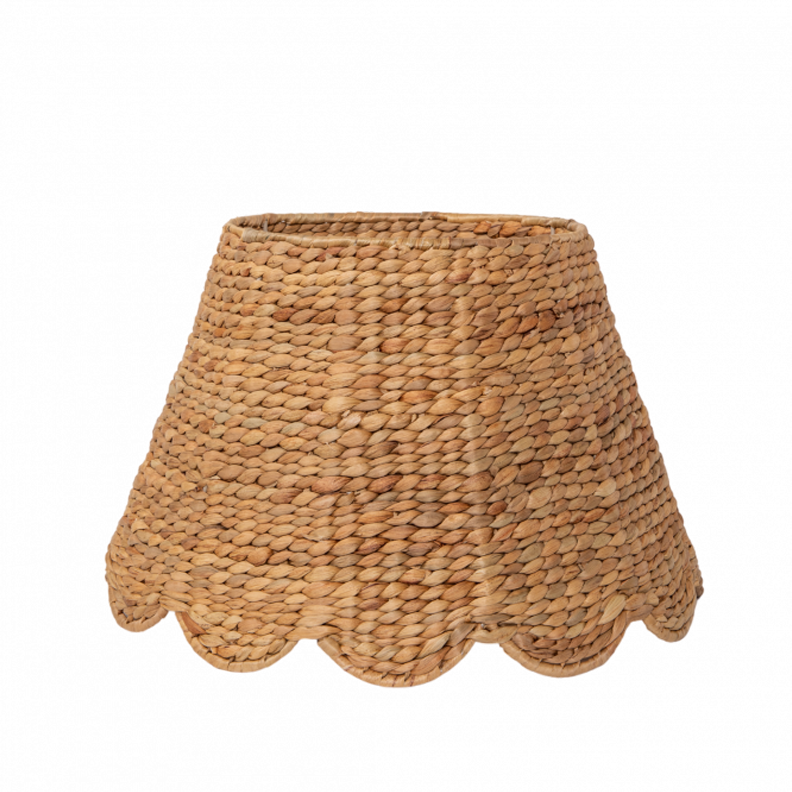 Water Hyacinth Lampshades (Scalloped in Natural)