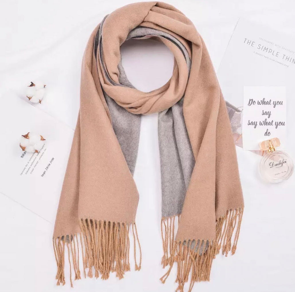Mocha and Grey Wrap